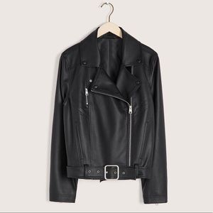 Classic Faux-Leather Biker Jacket - Addition Elle